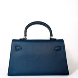 Blue Mini Leah Vegan Leather Purse - Rosenix