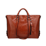 Stacy Vegan Office Bag: Brown - Rosenix